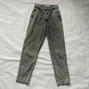 Garage Mom 80s Mom Jeans - black wash  size 0 24
